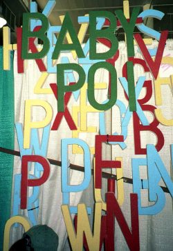 John Bushby did a great job with all those primary colours and big letters. Baby Expo Poi Booth