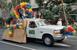 Gay Pride PoiCo Float - Kalakaua Avenue, Honolulu Gay Pride PoiCo Float - Kalakaua Avenue, Honolulu
