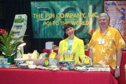 Although the NASFT Show in New York City wasn't a huge success for us, we hoped we'd have better luck in San Francisco. The booth was partially subsidized by the State of Hawaii, and we thought the folks in California would be more receptive to poi. Oh, well. NASFT - San Francisco - 2002
