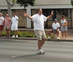 Steve Patch in the Parade, Kalakaua Avenue Steve Patch in the Parade, Kalakaua Avenue