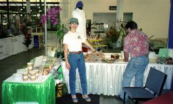 One of the many shows (circa 1999) at the Blaisdell Center. We did so many of these shows it often felt like we lived there. Marjorie and David Reed at the Blaisdell Center