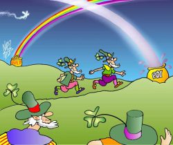 We put a cartoon on our invoices each month -- created by Noel Ford in the UK. This is the cartoon for March 2001. March 2001 Poi Company Cartoon