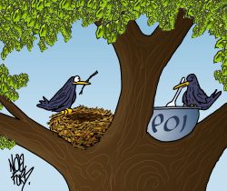 This is the monthly invoice cartoon for March 2002 --- for The Poi Company invoices. March 2002 Poi Company Cartoon