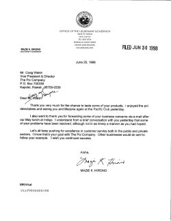 Letter from Lieutenant Governor Mazie K. Hirono to Craig Walsh, 25 June 1998